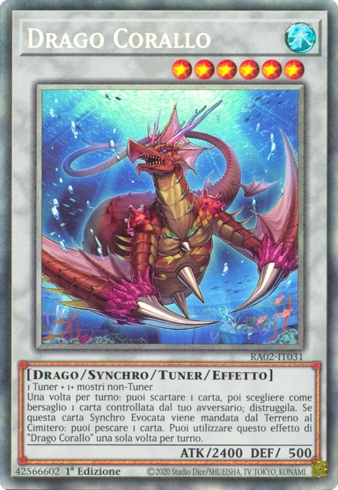 RA02-IT031 Drago Corallo Rara Collector 1a Edizione (IT) -NEAR MINT-