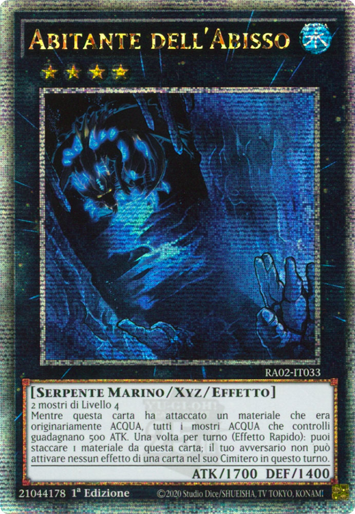RA02-IT033 Abitante dell'Abisso Rara Segreta Quarto di Secolo 1a Edizione (IT) -NEAR MINT-