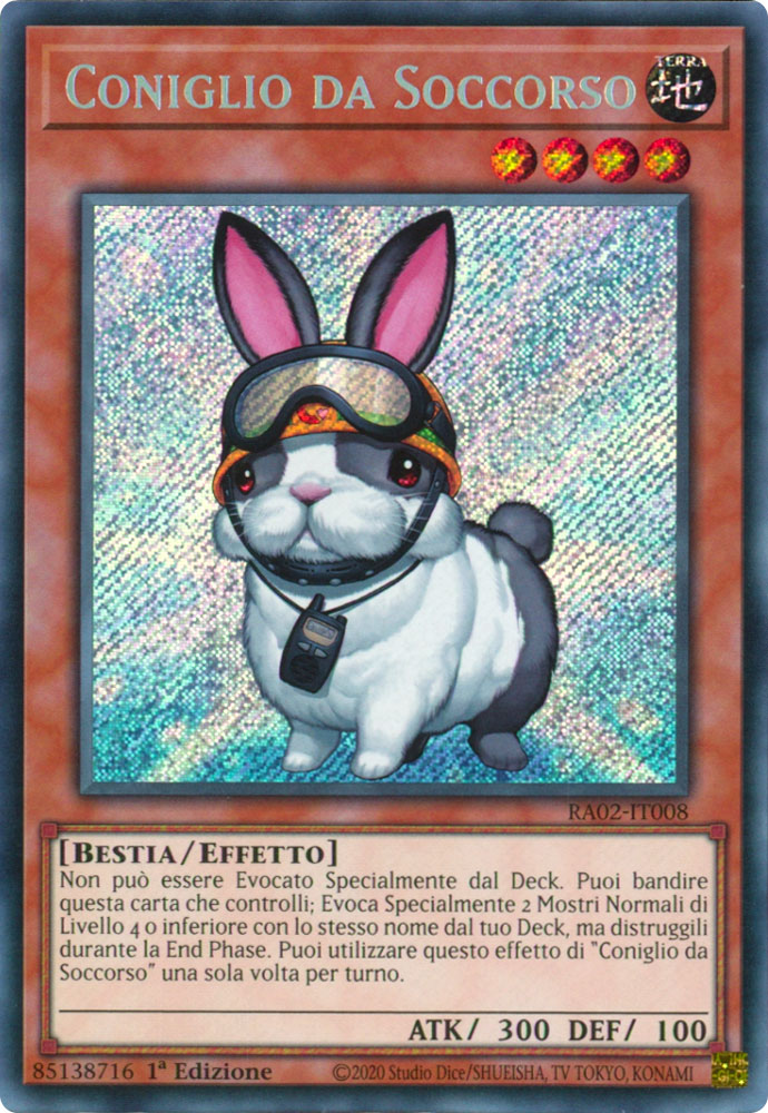RA02-IT008 Coniglio da Soccorso Rara Segreta 1a Edizione (IT) -NEAR MINT-