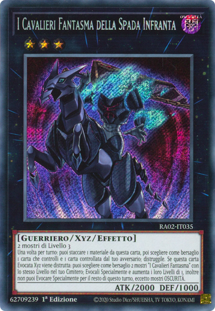 RA02-IT035 I Cavalieri Fantasma della Spada Infranta Rara Segreta 1a Edizione (IT) -NEAR MINT-