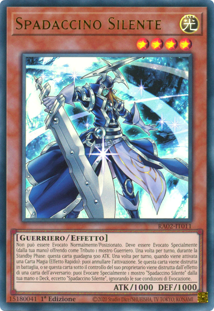 RA02-IT011 Spadaccino Silente Ultra Rara 1a Edizione (IT) -NEAR MINT-