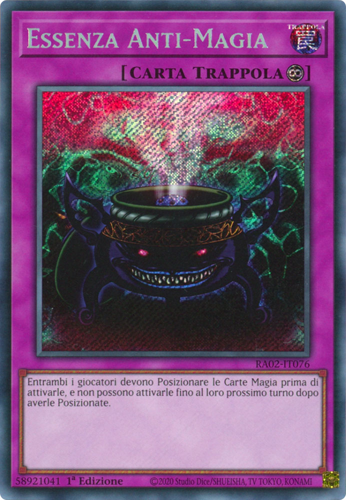 RA02-IT076 Essenza Anti-Magia Rara Segreta 1a Edizione (IT) -NEAR MINT-