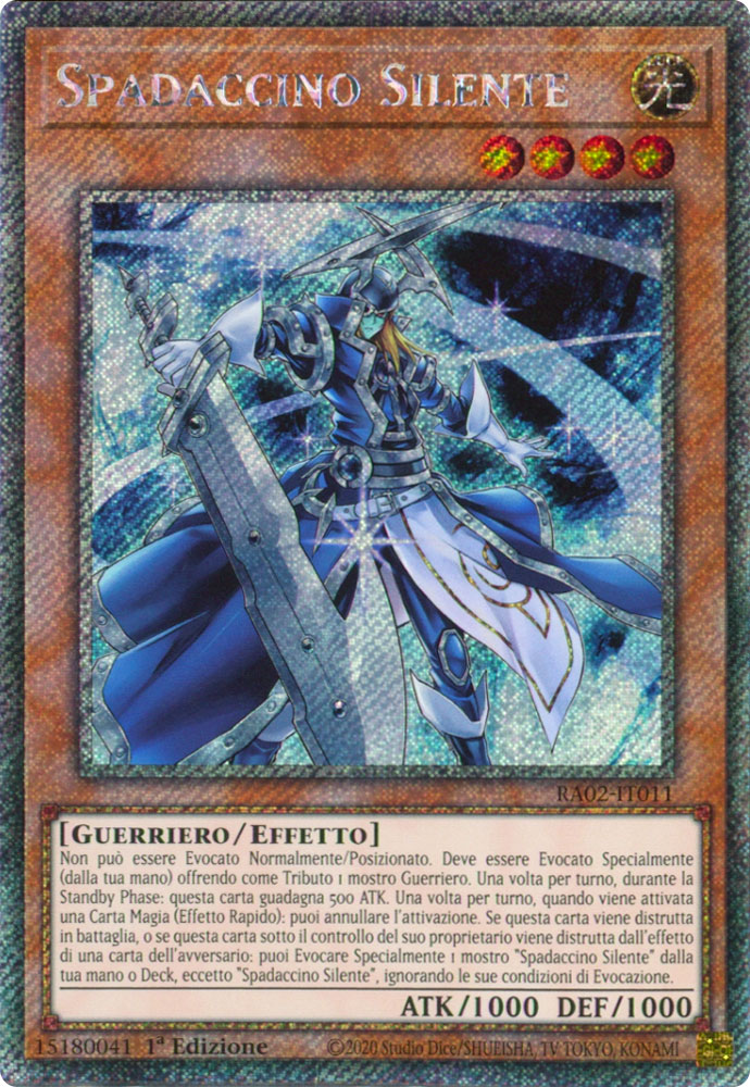 RA02-IT011 Spadaccino Silente Platinum Segreta 1a Edizione (IT) -NEAR MINT-