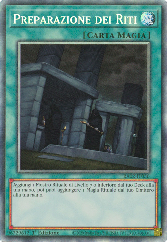 RA02-IT056 Preparazione dei Riti Rara Collector 1a Edizione (IT) -NEAR MINT-
