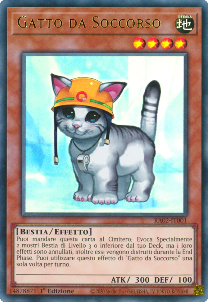 RA02-IT001 Gatto da Soccorso (Versione A) Ultra Rara 1a Edizione (IT)  -GOOD-