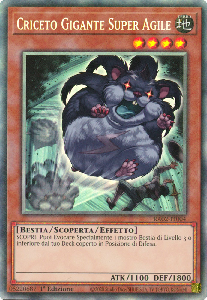 RA02-IT004 Criceto Gigante Super Agile Rara Collector 1a Edizione (IT) -NEAR MINT-