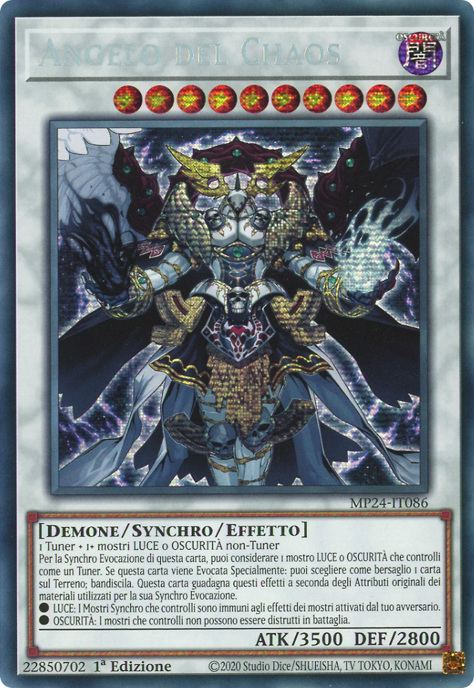 MP24-IT086 Angelo del Chaos rara segreta prismatica 1a Edizione (IT) -NEAR MINT-