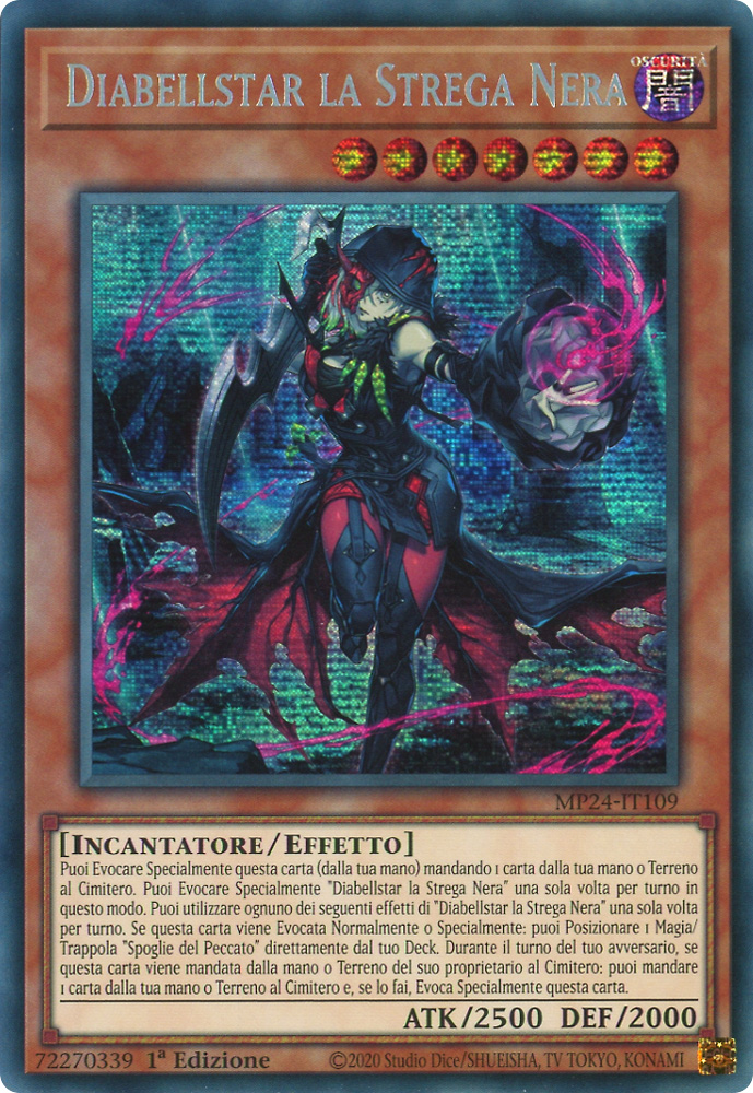 MP24-IT109 Diabellstar la Strega Nera rara segreta prismatica 1a Edizione (IT) -NEAR MINT-