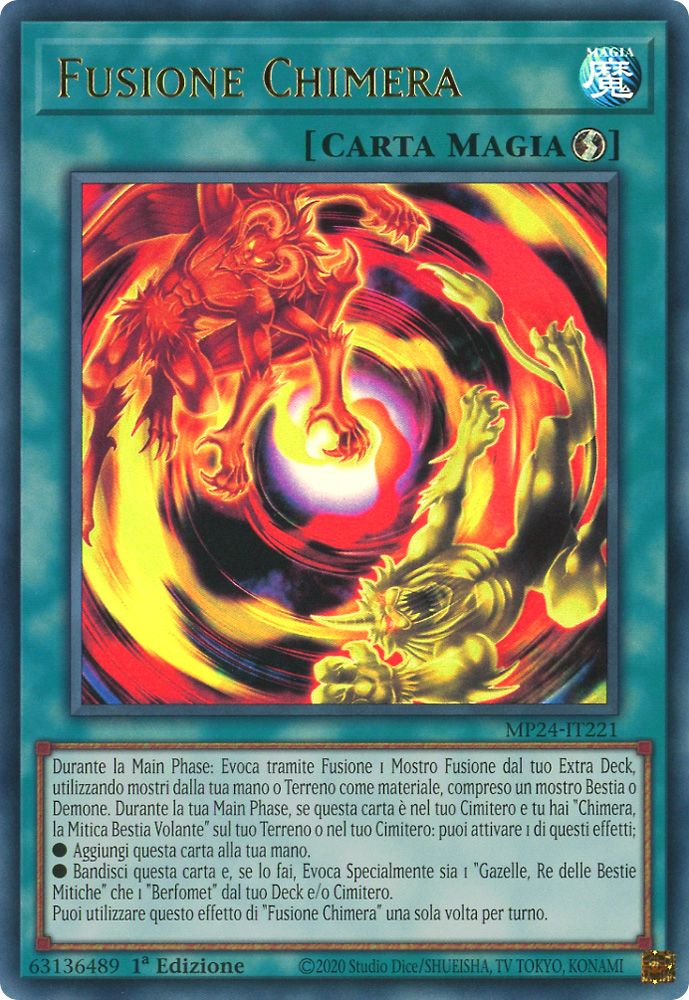 MP24-IT221 Fusione Chimera ultra rara 1a Edizione (IT) -NEAR MINT-