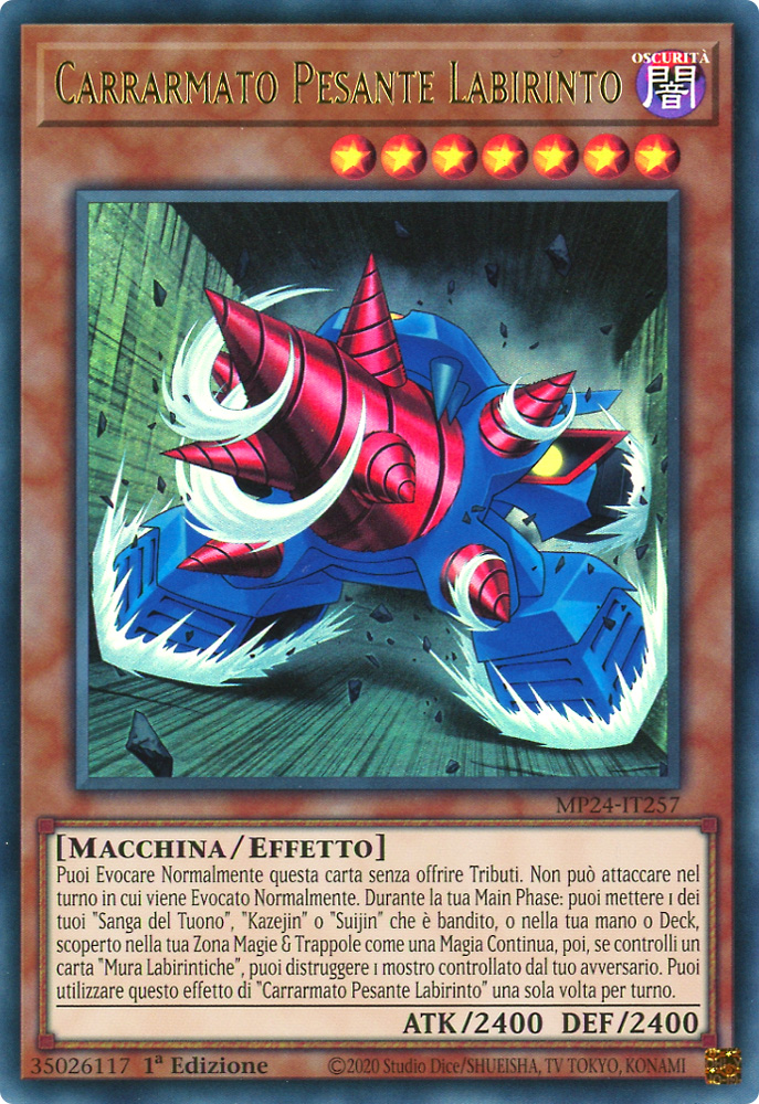 MP24-IT257 Carrarmato Pesante Labirinto ultra rara 1a Edizione (IT) -NEAR MINT-