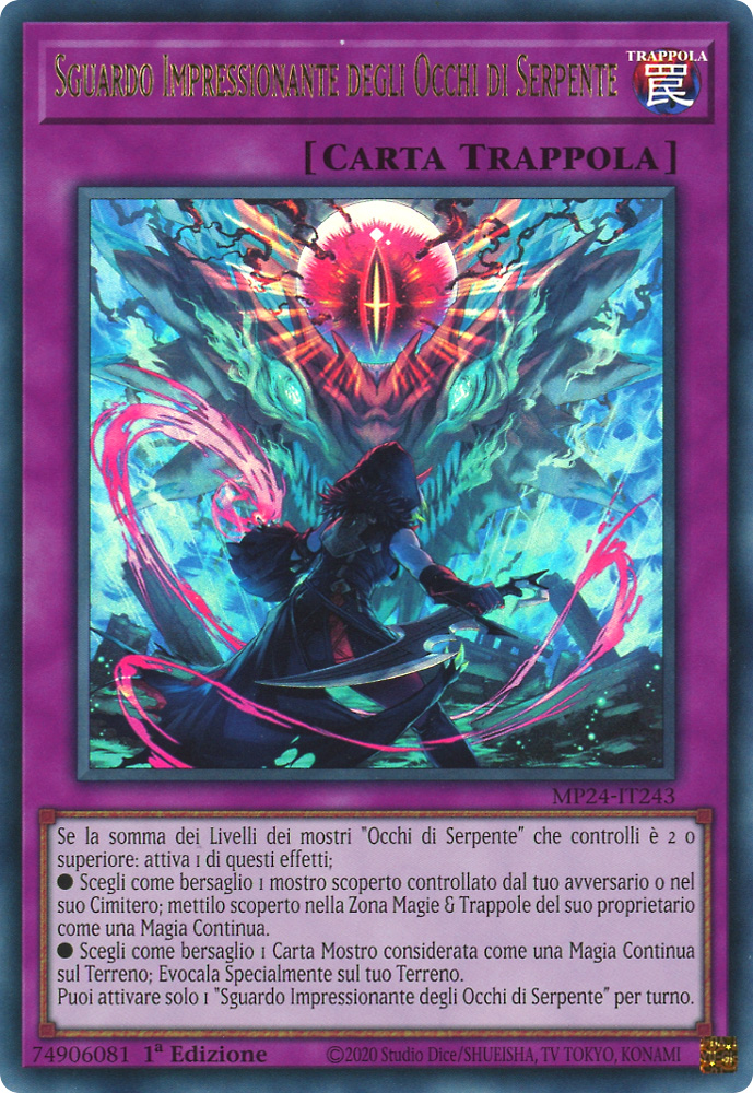 MP24-IT243 Sguardo Impressionante degli Occhi di Serpente ultra rara 1a Edizione (IT) -NEAR MINT-
