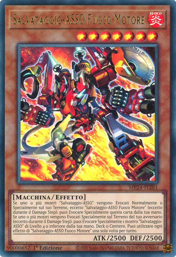 MP24-IT281 Salvataggio-ASSO Fuoco Motore ultra rara 1a Edizione (IT) -NEAR MINT-