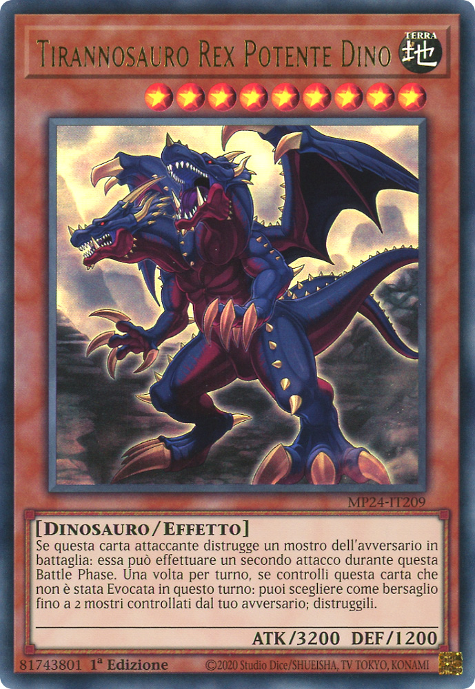 MP24-IT209 Tirannosauro Rex Potente Dino ultra rara 1a Edizione (IT) -NEAR MINT-