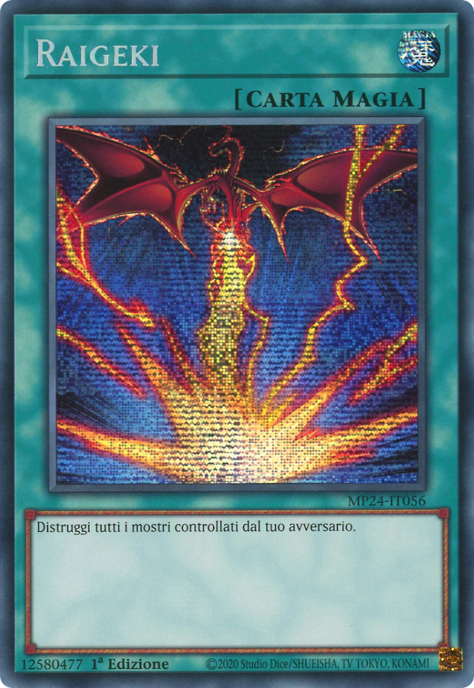 MP24-IT056 Raigeki (Versione Alternativa) rara segreta prismatica 1a Edizione (IT) -NEAR MINT-