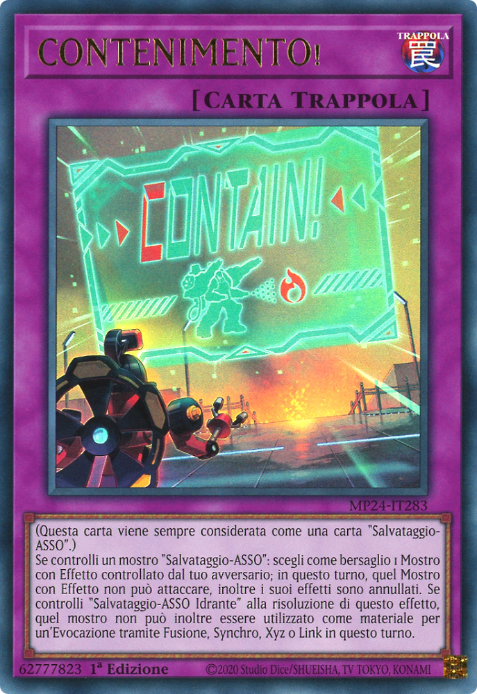 MP24-IT283 CONTENIMENTO! ultra rara 1a Edizione (IT) -NEAR MINT-