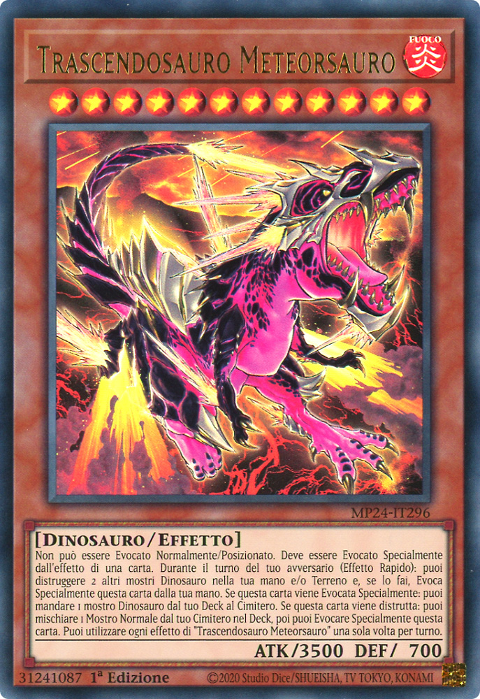MP24-IT296 Trascendosauro Meteorsauro ultra rara 1a Edizione (IT) -NEAR MINT-