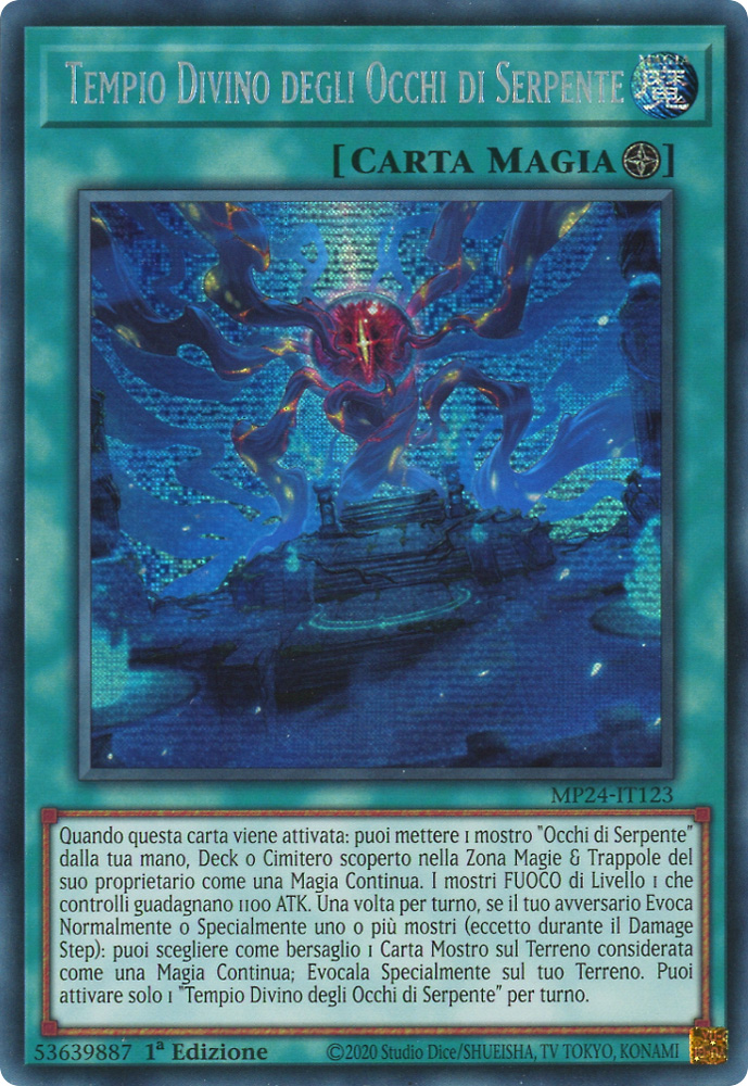 MP24-IT123 Tempio Divino degli Occhi di Serpente rara segreta prismatica 1a Edizione (IT) -NEAR MINT-