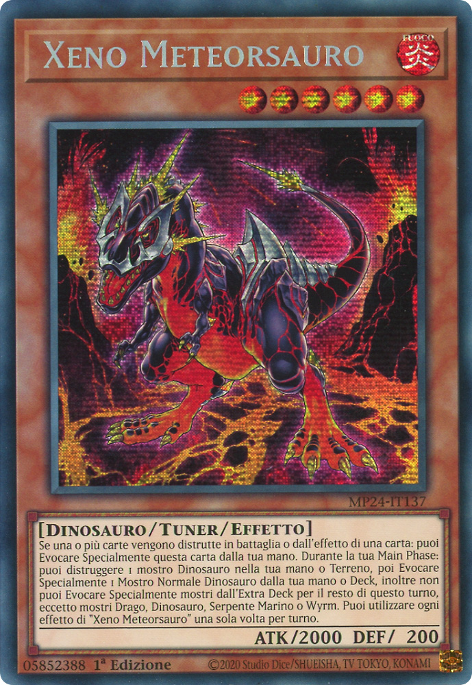 MP24-IT137 Xeno Meteorsauro rara segreta prismatica 1a Edizione (IT) -NEAR MINT-