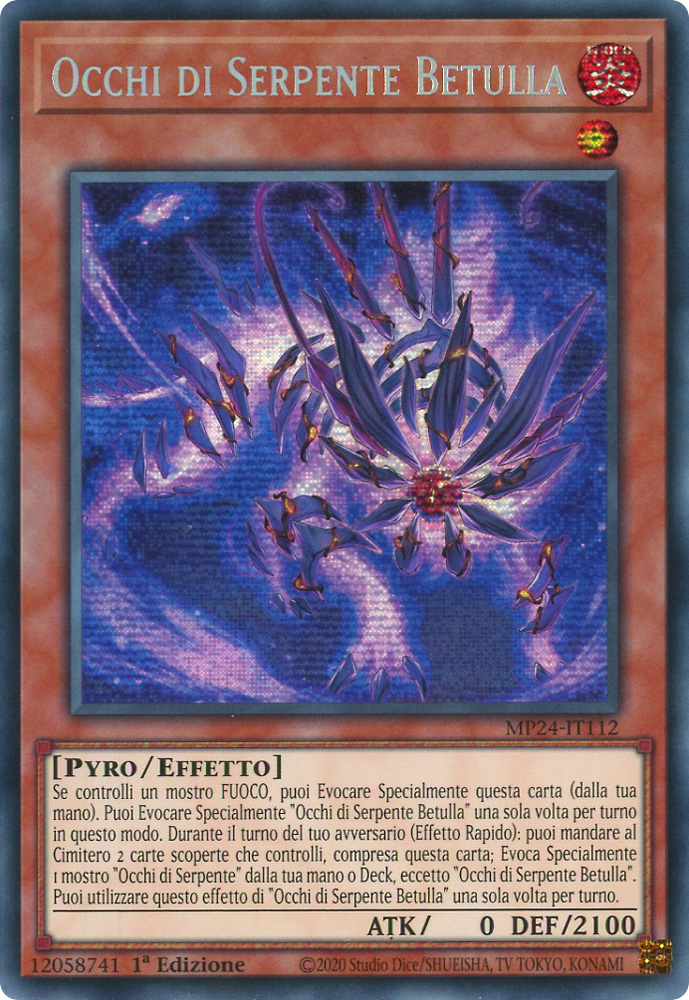 MP24-IT112 Occhi di Serpente Betulla rara segreta prismatica 1a Edizione (IT) -NEAR MINT-