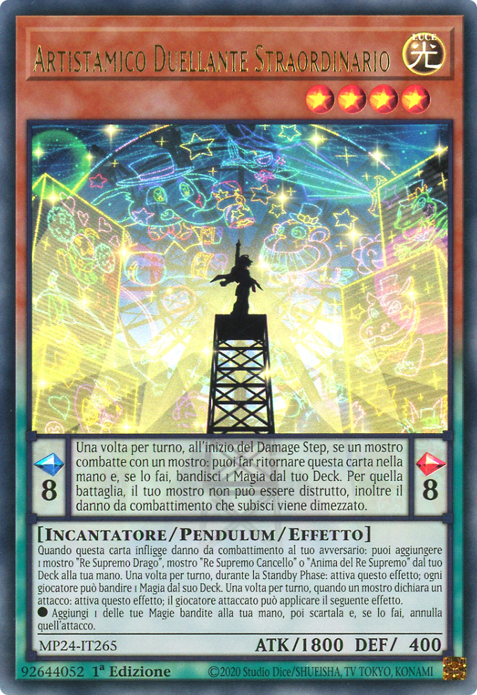MP24-IT265 Artistamico Duellante Straordinario ultra rara 1a Edizione (IT) -NEAR MINT-