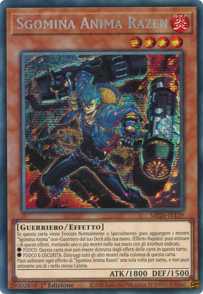 MP24-IT139 Sgomina Anima Razen rara segreta prismatica 1a Edizione (IT) -NEAR MINT-