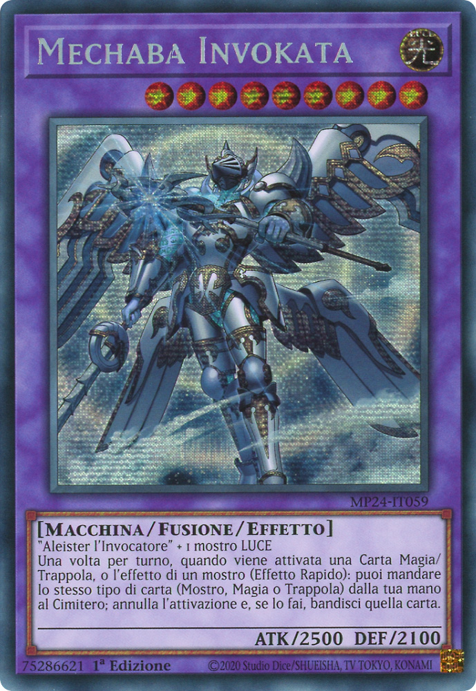 MP24-IT059 Mechaba Invokata (Versione Alternativa) rara segreta prismatica 1a Edizione (IT) -NEAR MINT-