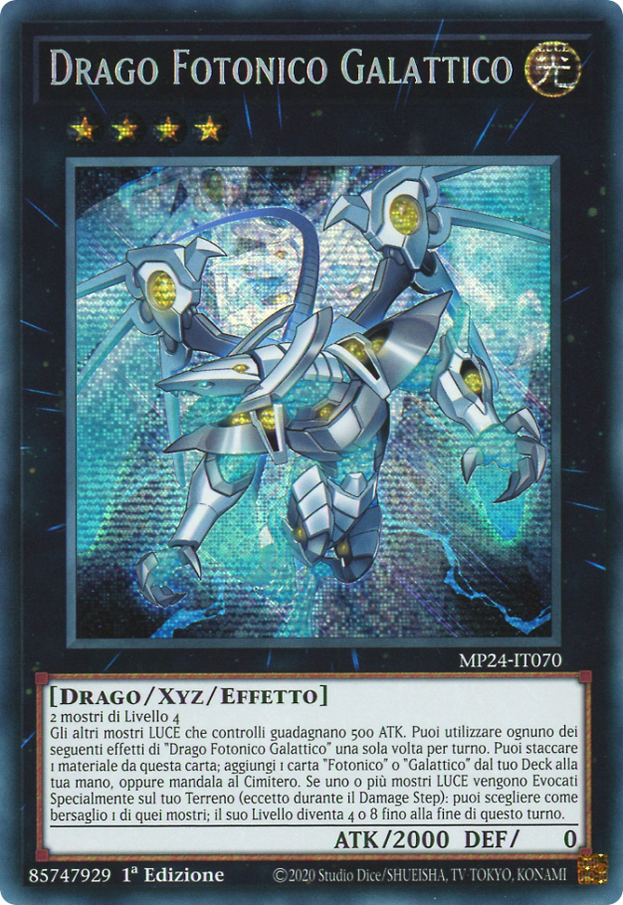 MP24-IT070 Drago Fotonico Galattico rara segreta prismatica 1a Edizione (IT) -NEAR MINT-