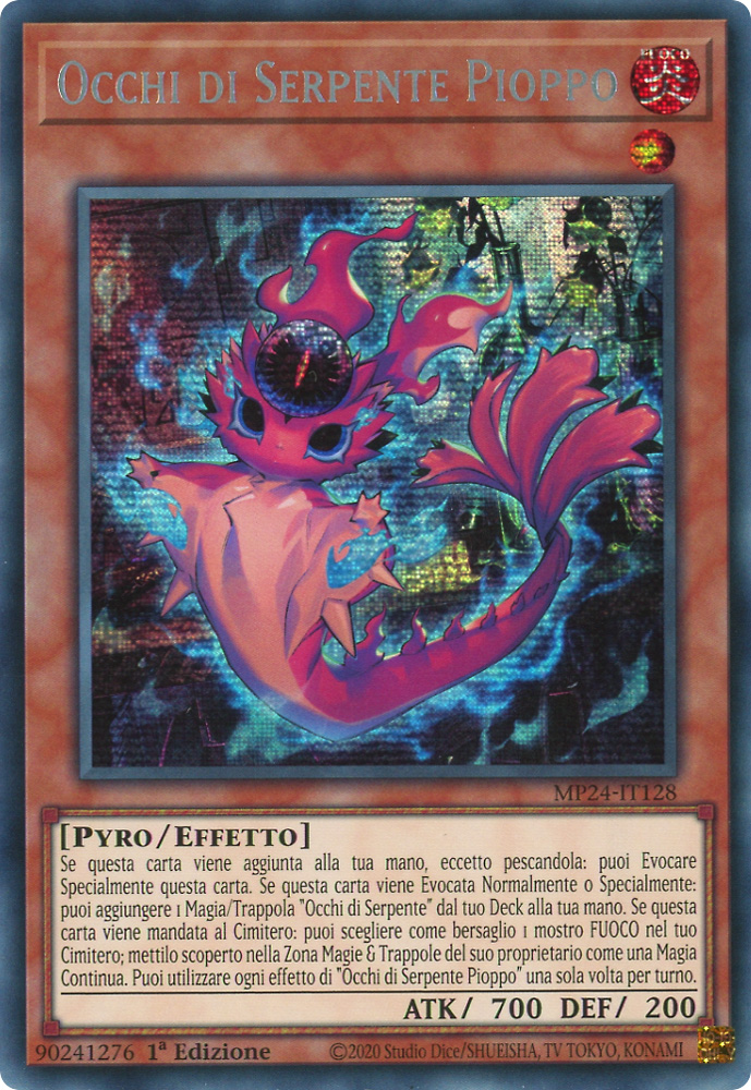 MP24-IT128 Occhi di Serpente Pioppo rara segreta prismatica 1a Edizione (IT) -NEAR MINT-