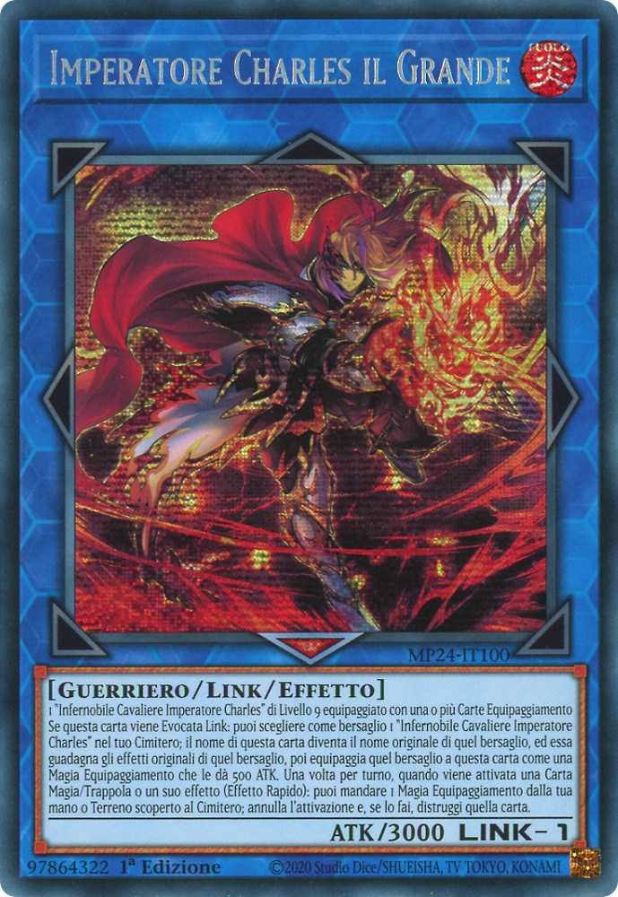MP24-IT100 Imperatore Charles il Grande rara segreta prismatica 1a Edizione (IT) -NEAR MINT-
