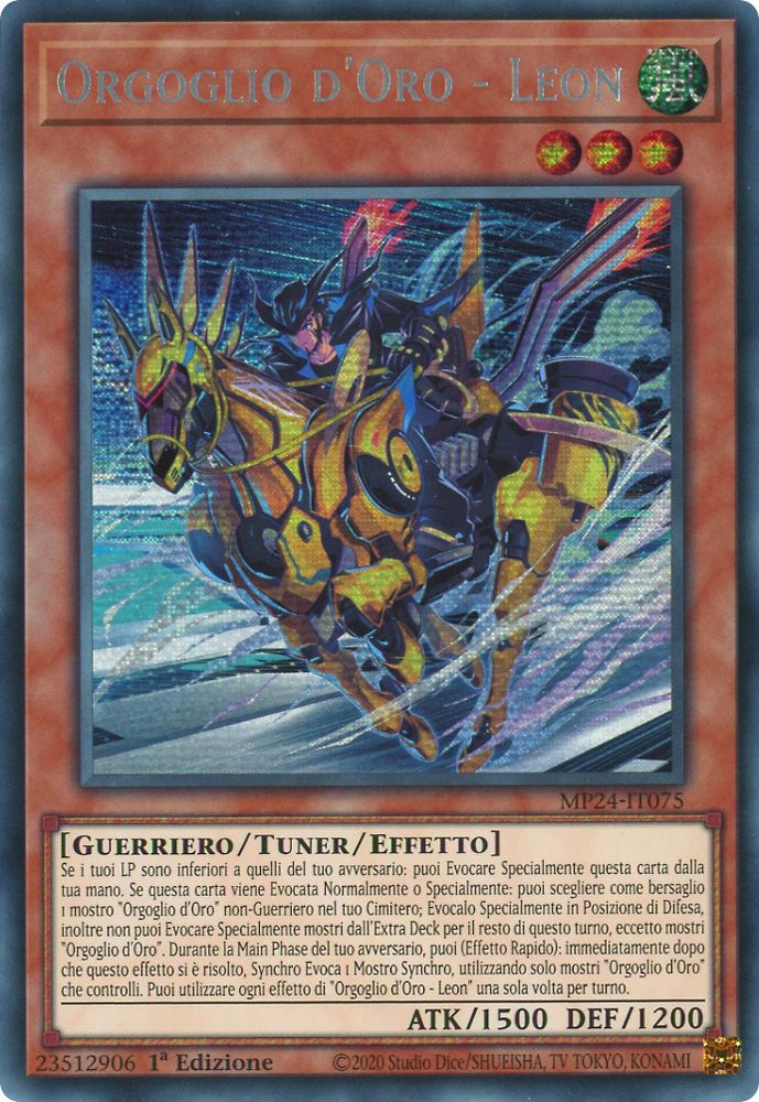 MP24-IT075 Orgoglio d'Oro - Leon rara segreta prismatica 1a Edizione (IT) -NEAR MINT-