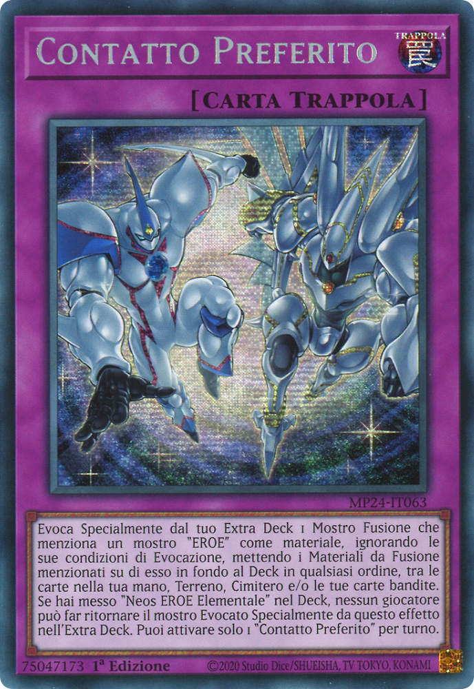MP24-IT063 Contatto Preferito rara segreta prismatica 1a Edizione (IT) -NEAR MINT-