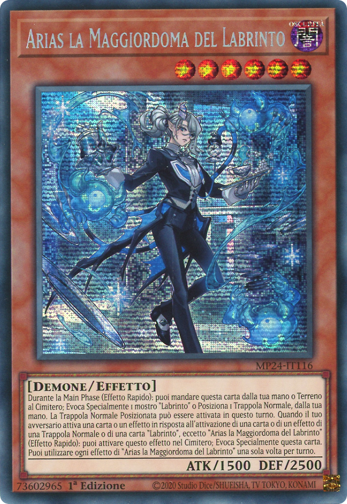MP24-IT116 Arias la Maggiordoma del Labrinto rara segreta prismatica 1a Edizione (IT) -NEAR MINT-