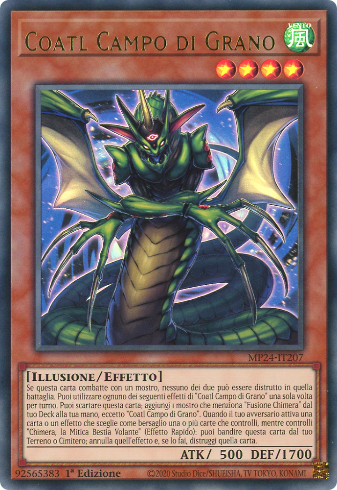 MP24-IT207 Coatl Campo di Grano ultra rara 1a Edizione (IT) -NEAR MINT-