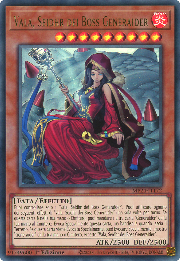 MP24-IT172 Vala, Seidhr dei Boss Generaider ultra rara 1a Edizione (IT) -NEAR MINT-