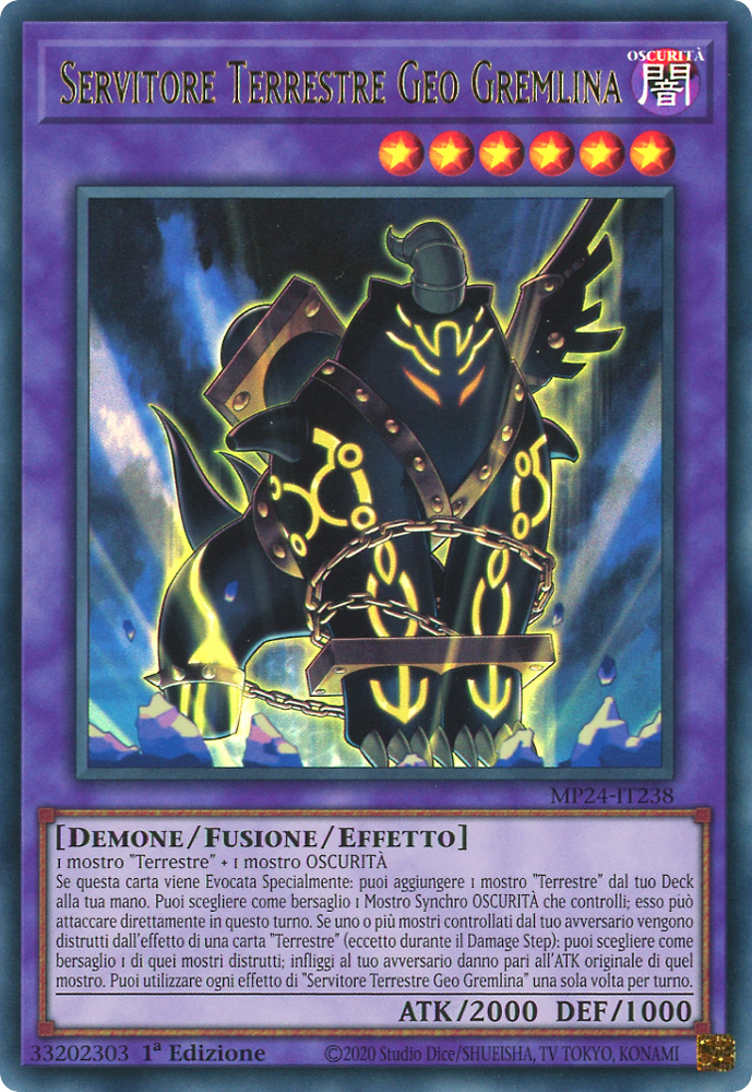 MP24-IT238 Servitore Terrestre Geo Gremlina ultra rara 1a Edizione (IT) -NEAR MINT-
