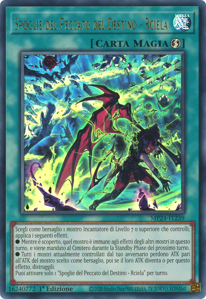 MP24-IT239 Spoglie del Peccato del Destino - Rciela ultra rara 1a Edizione (IT) -NEAR MINT-