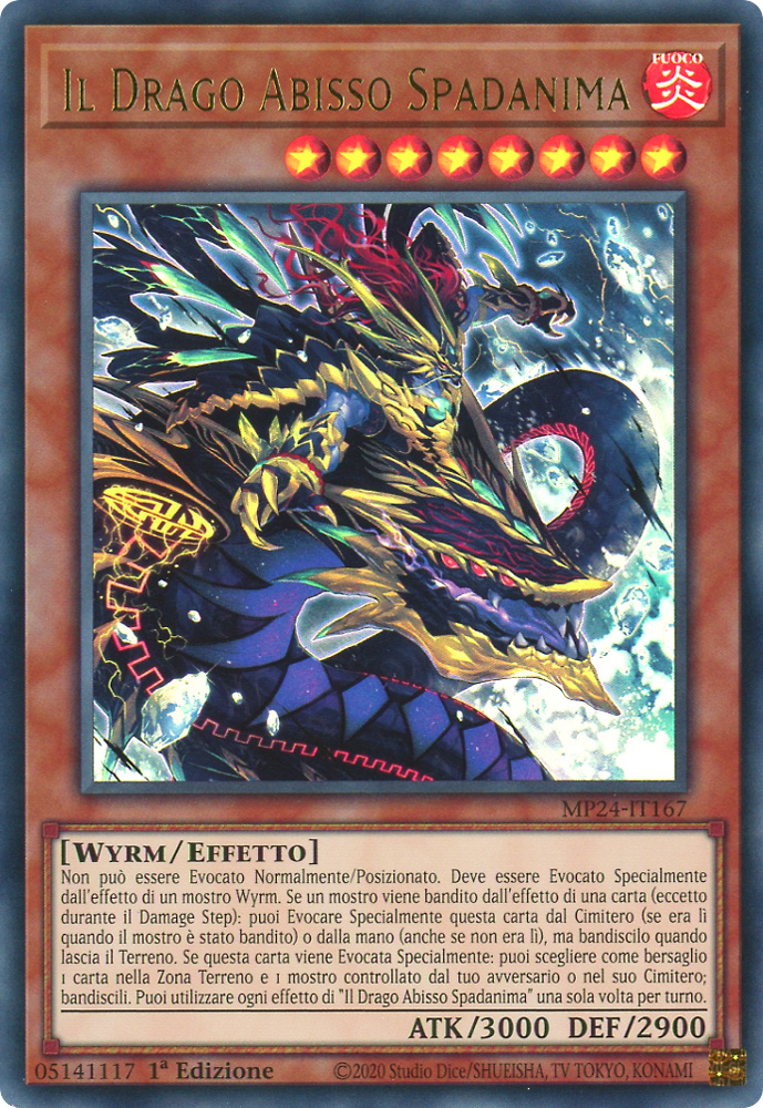 MP24-IT167 Il Drago Abisso Spadanima ultra rara 1a Edizione (IT) -NEAR MINT-
