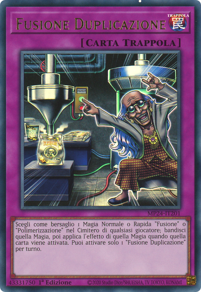 MP24-IT201 Fusione Duplicazione ultra rara 1a Edizione (IT) -NEAR MINT-