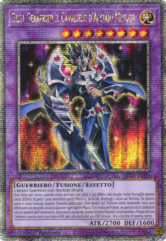MP24-IT016 Gilti-Gearfried il Cavaliere d'Acciaio Magico rara segreta quarto di secolo 1a Edizione (IT) -NEAR MINT-
