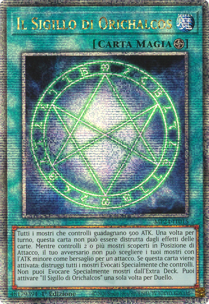 MP24-IT015 Il Sigillo di Orichalcos rara segreta quarto di secolo 1a Edizione (IT) -NEAR MINT-