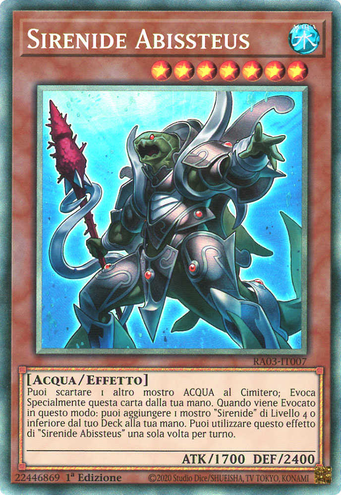RA03-IT007 Sirenide Abissteus Rara Collector 1a Edizione (IT) -NEAR MINT-