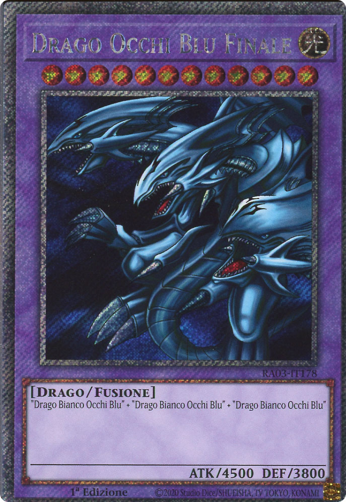 RA03-IT178 Drago Occhi Blu Finale Platinum Segreta 1a Edizione (IT) -NEAR MINT-