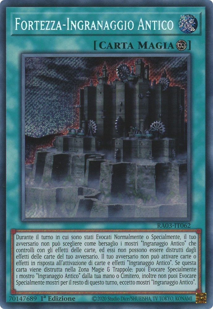 RA03-IT062 Fortezza-Ingranaggio Antico Rara Segreta 1a Edizione (IT) -NEAR MINT-