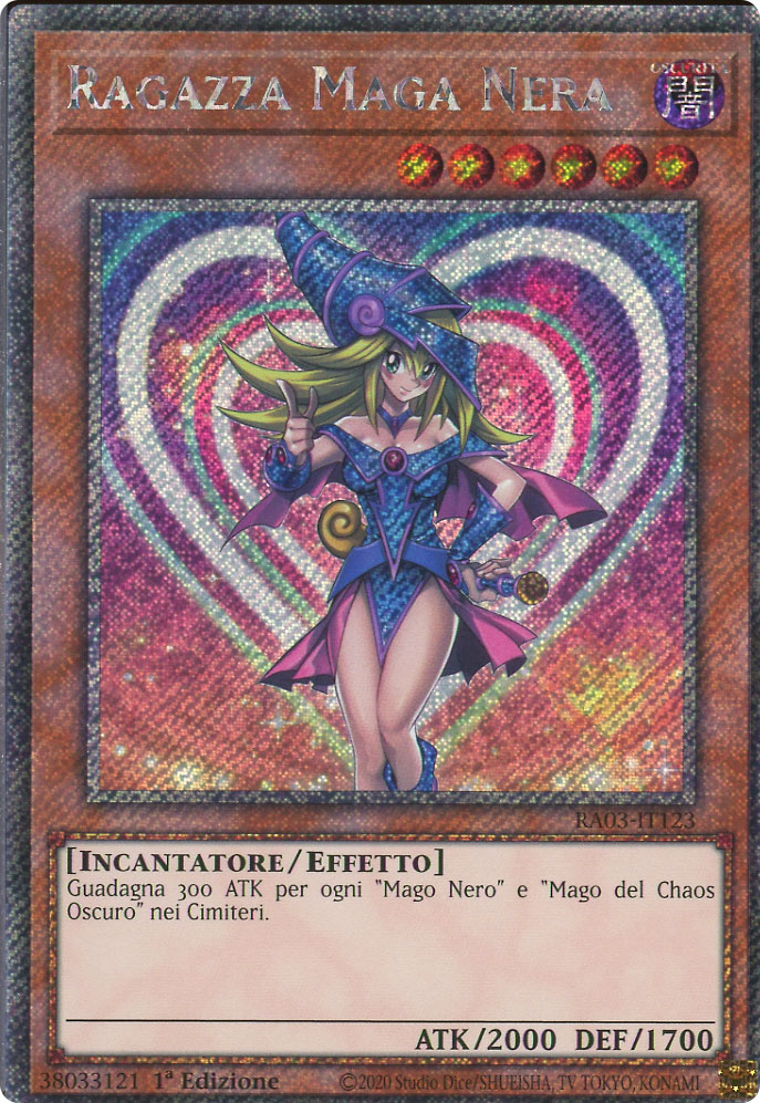 RA03-IT123 Ragazza Maga Nera (Versione Alternativa) Platinum Segreta 1a Edizione (IT) -NEAR MINT-
