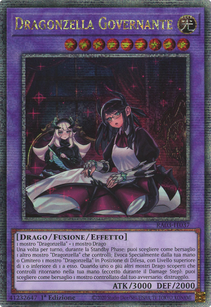 RA03-IT037 Dragonzella Governante (Versione Alternativa) Rara Segreta Quarto di Secolo 1a Edizione (IT) -NEAR MINT-