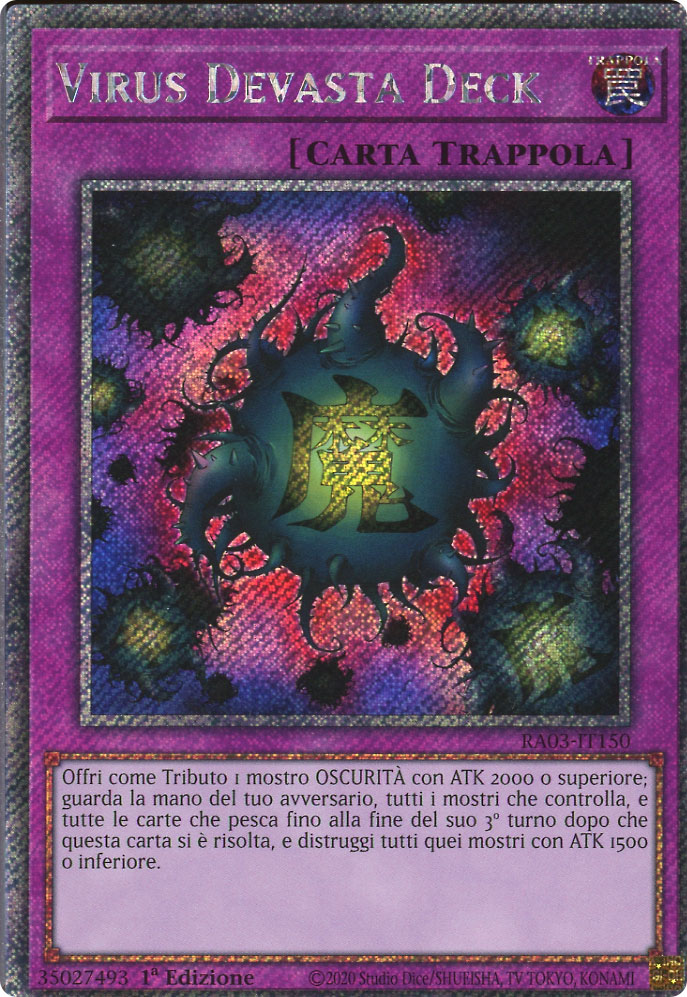 RA03-IT150 Virus Devasta Deck Platinum Segreta 1a Edizione (IT) -NEAR MINT-