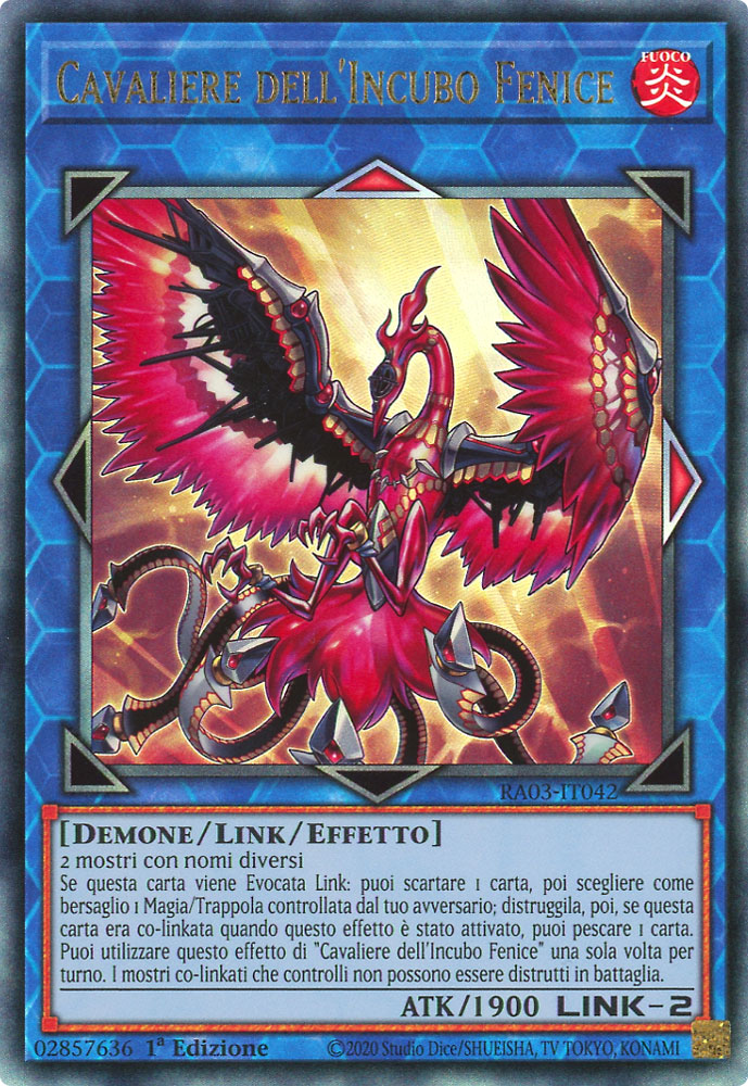 RA03-IT042 Cavaliere dell'Incubo Fenice Rara Ultimate 1a Edizione (IT) -NEAR MINT-