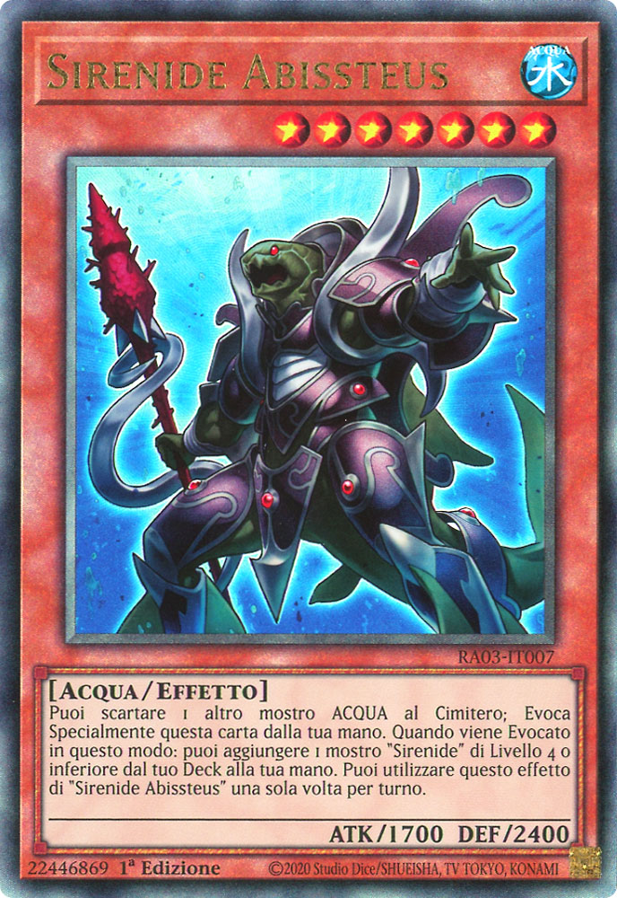 RA03-IT007 Sirenide Abissteus Rara Ultimate 1a Edizione (IT) -NEAR MINT-