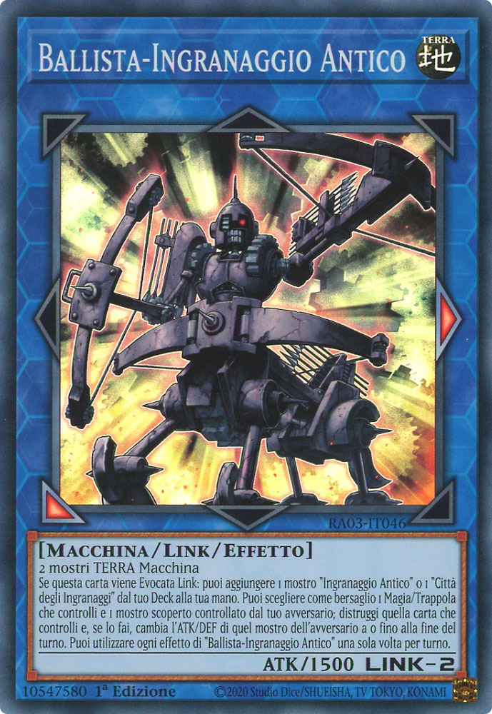 RA03-IT046 Ballista-Ingranaggio Antico Super Rara 1a Edizione (IT) -NEAR MINT-