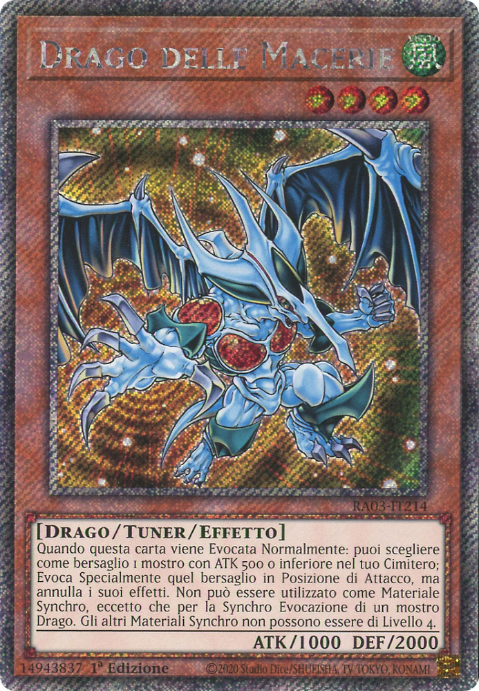 RA03-IT214 Drago delle Macerie Platinum Segreta 1a Edizione (IT) -NEAR MINT-